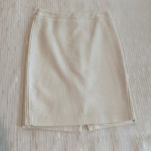 White House Black Market White Skirt Size 0